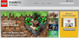 Screenshot des LEGO Cuusoo Portals mit dem Minecraft LEGO Bausatz