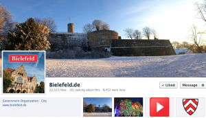 Screenshot der Facebookpage der Stadt Bielefeld