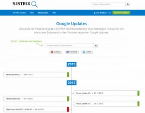 Sistrix Google Update Check