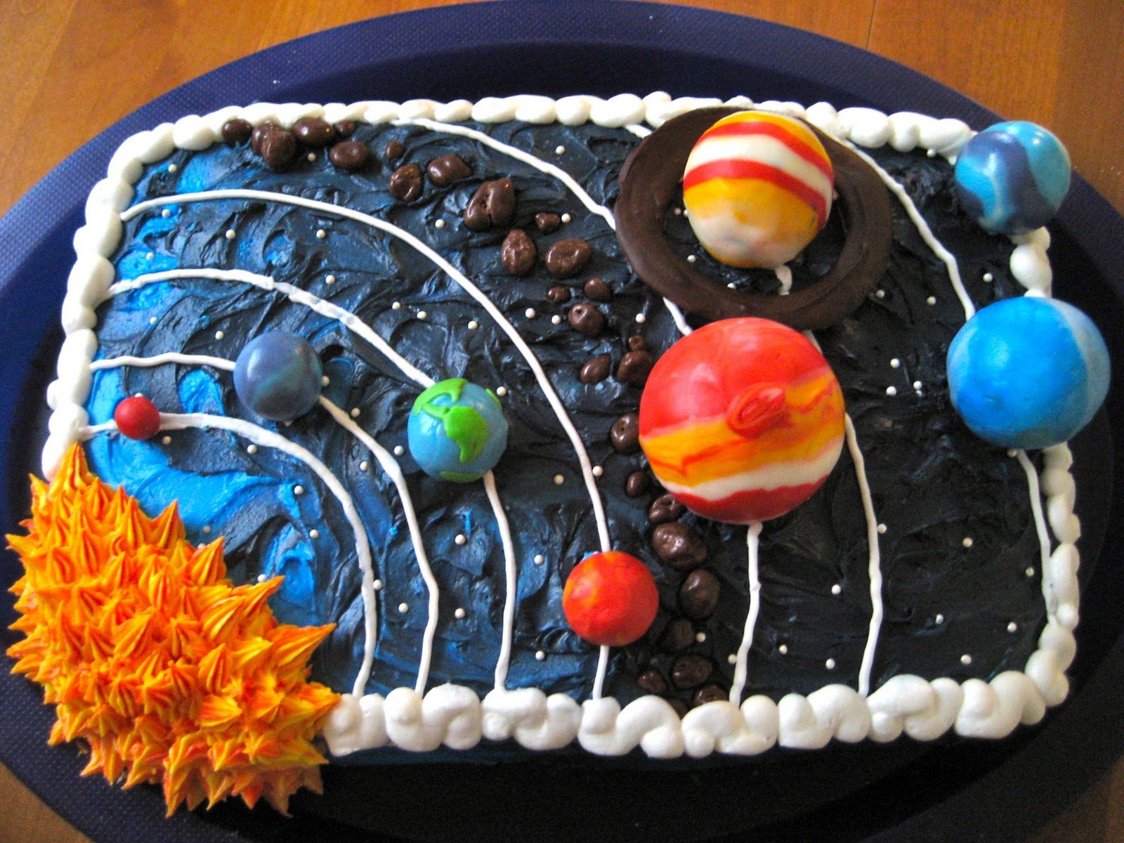 Solar System Cake (c) by thecakecow