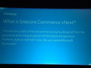 Sitecore Symposium 2016 Commerce vNext