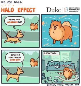 HaloEffect am Comic-Beispiel von Hunden