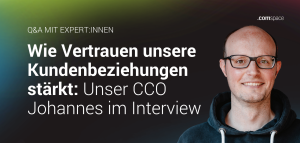 Headline "Wie vertrauen unsere Kundenbeziehungen stärkt