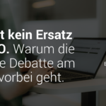 Headline "GEO ist kein Ersatz für SEO. Warum die aktuelle Debatte am Punkt vorbei geht", Bild der SEO-Expertin Linnea Bak von comspace